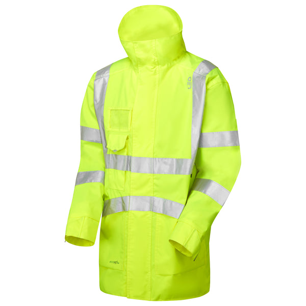 LEO CLOVELLY  Breathable Executive Hi-Vis Anorak