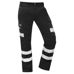 LEO ILFRACOMBE Cargo Style Reflective Hi-Vis Poly/Cotton Hi-Vis Trouser