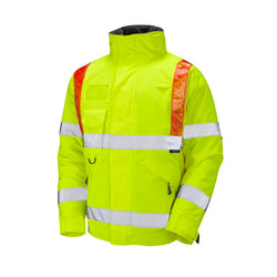 LEO PORTMORE  Orange Brace Superior Hi-Vis Bomber Jacket