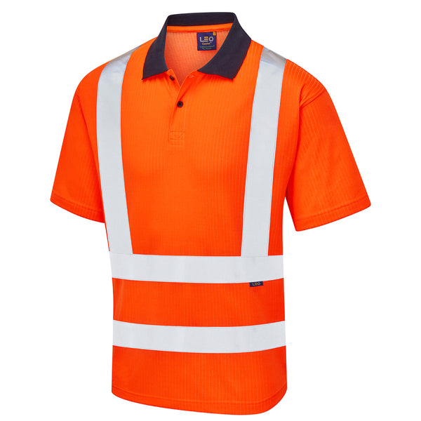 LEO CROYDE  Comfort Hi-Vis Hi-Vis Polo Shirt