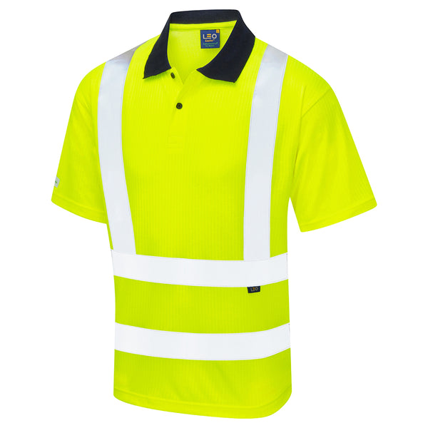 LEO CROYDE  Comfort Hi-Vis Hi-Vis Polo Shirt