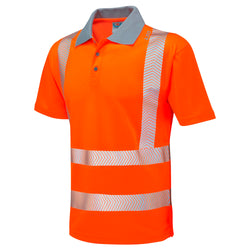 LEO WOOLACOMBE  Coolviz Plus Hi-Vis Hi-Vis Polo Shirt