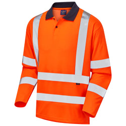 LEO SWIMBRIDGE  Comfort Sleeved Hi-Vis Hi-Vis Polo Shirt