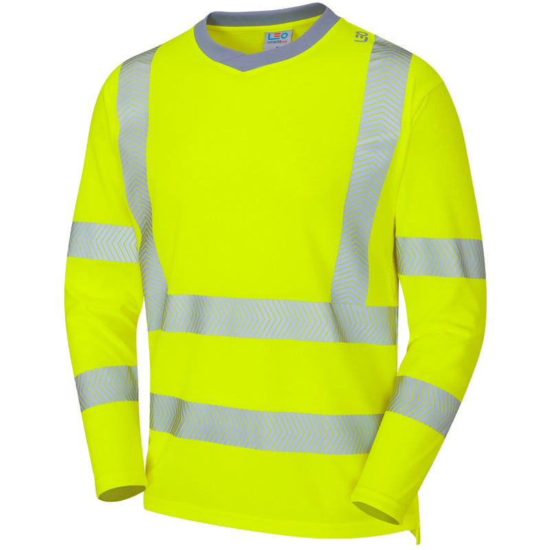 LEO CAPSTONE  Coolviz Plus Sleeved Hi-Vis T-Shirt