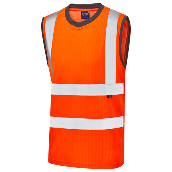 LEO ASHFORD  Comfort Sleeveless Hi-Vis T-Shirt