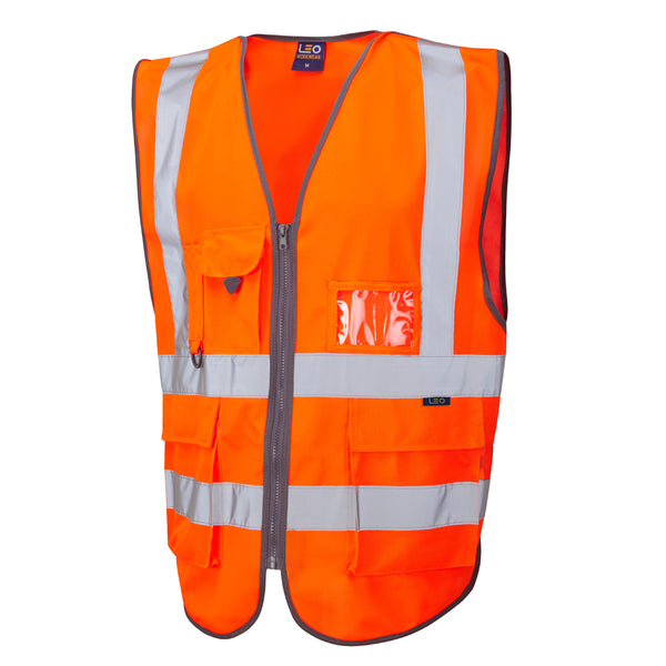 LEO BARNSTAPLE  Superior Railway Hi-Vis Waistcoat Vest