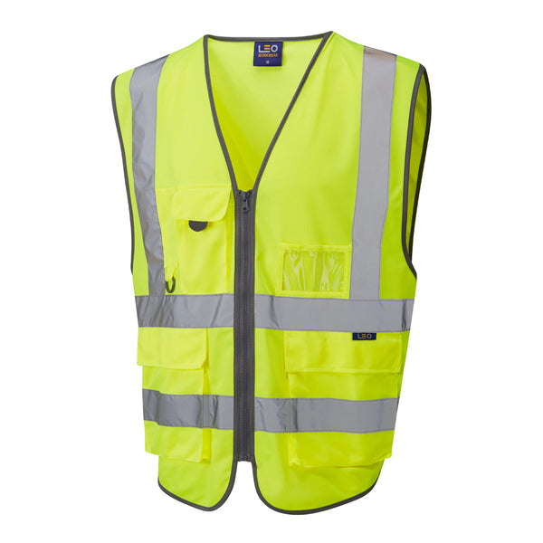 LEO BARNSTAPLE  Superior 3-Part Hi-Vis Waistcoat Vest