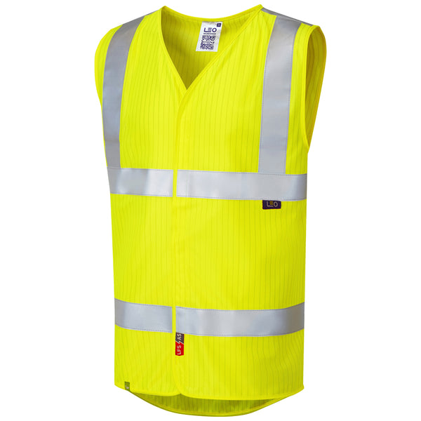 LEO CLIFTON  LFS Hi-Vis Waistcoat Vest 