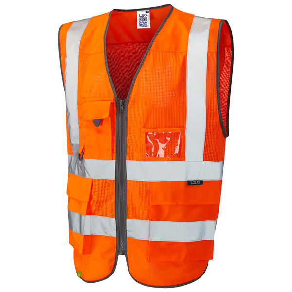 LEO COBBATON  Coolviz Superior Hi-Vis Waistcoat Vest