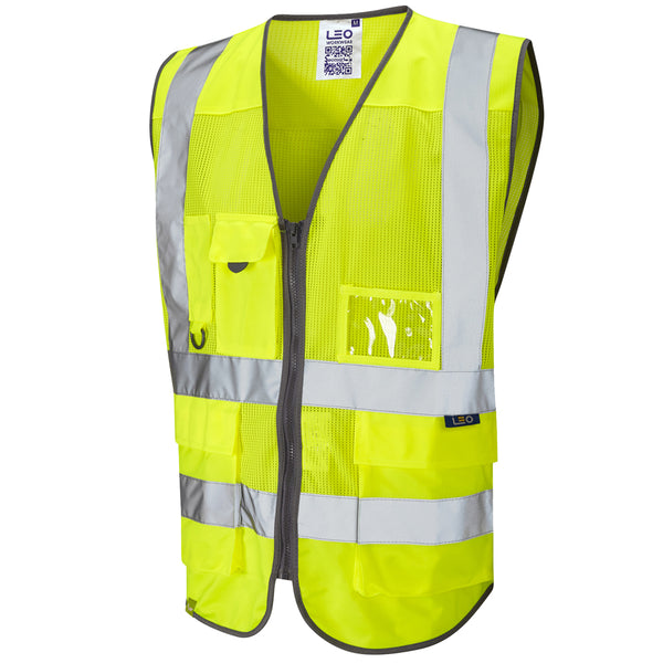 LEO COBBATON  Coolviz Superior Hi-Vis Waistcoat Vest