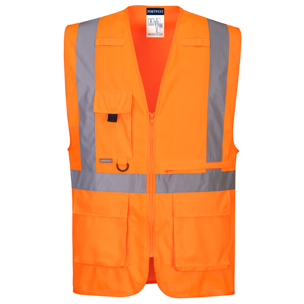 Hi-Vis Tablet Pocket Executive Safety Vest  C357