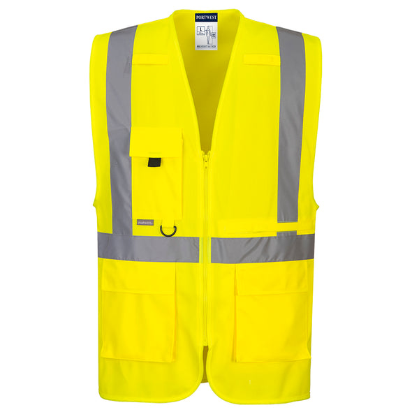 Hi-Vis Tablet Pocket Executive Safety Vest  C357