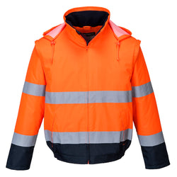 Portwest Hi-Vis 2-in-1 Bomber Jacket C464