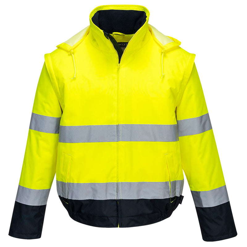 Portwest Hi-Vis 2-in-1 Bomber Jacket C464