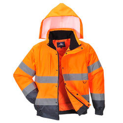 Portwest Hi-Vis 2-in-1 Bomber Jacket C468