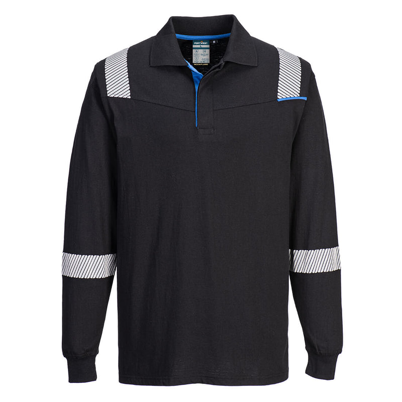 Portwest Flame Resistant Long Sleeve Poloshirt FR711