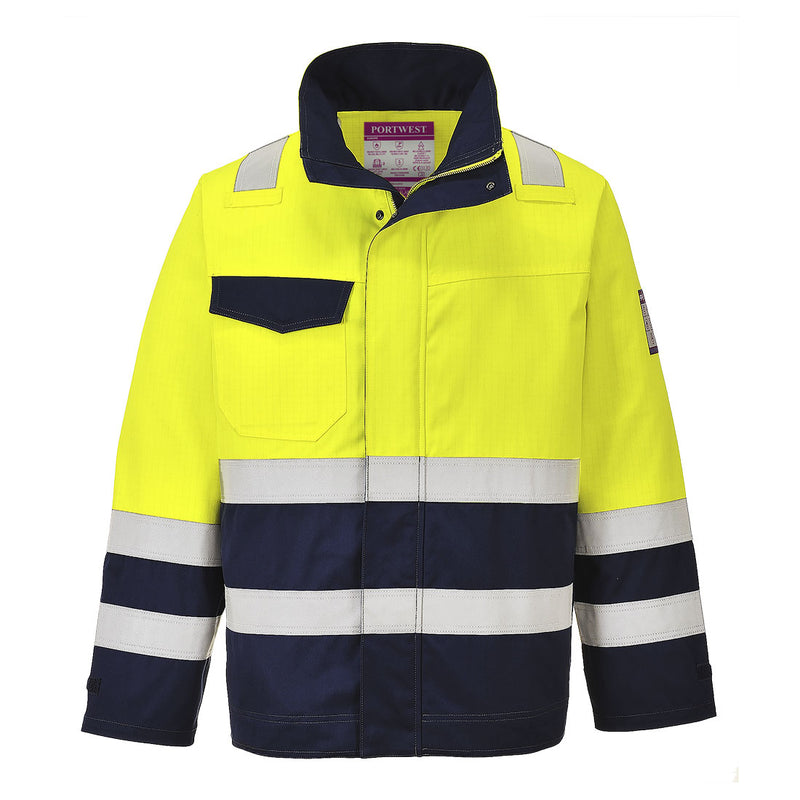 Portwest Flame Resistant Hi-Vis Jacket MV25