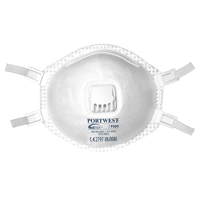 FFP3 Valved Dolomite Respirator (Pk10) P303