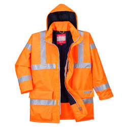 Portwest Flame Resistant Rain Bizflame Hi-Vis Jacket S778