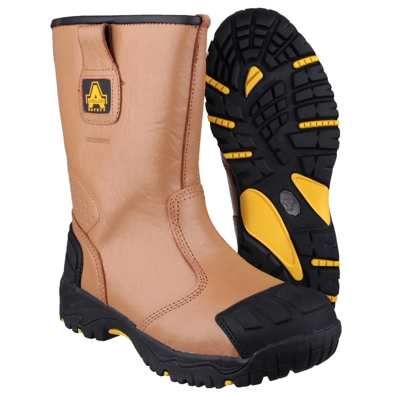 Amblers Safety Men's  FS143 Waterproof pull on Safety Rigger Boot