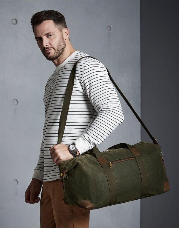 Quadra Heritage Washed Canvas Holdall QD650 QD650