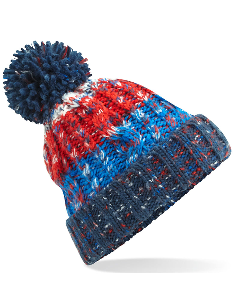 Beechfield  Corkscrew Pom Pom Beanie B486