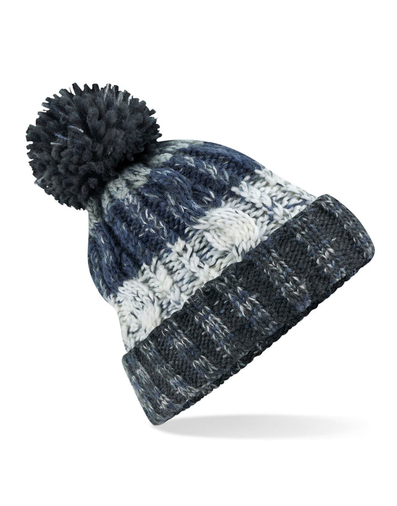 Beechfield  Corkscrew Pom Pom Beanie B486