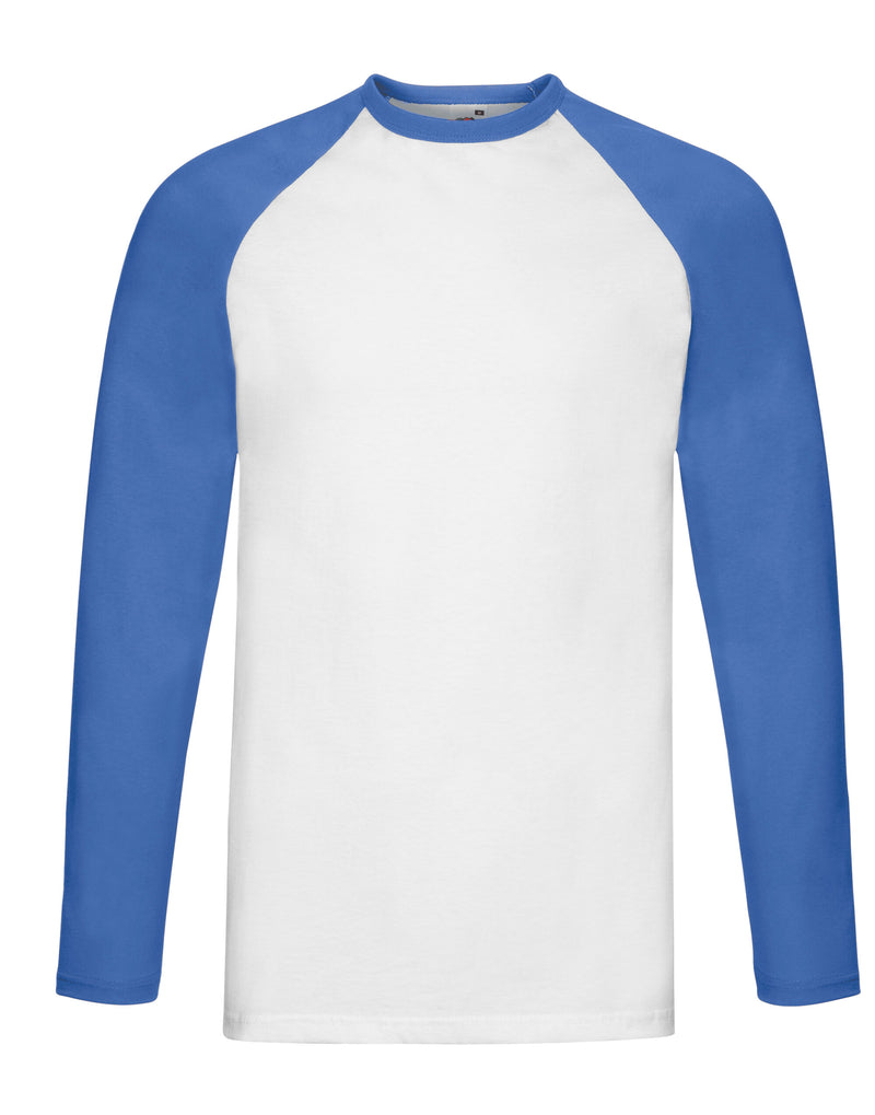 FOTL Men's Valueweight Long Sleeve Baseball T-Shirt 61028