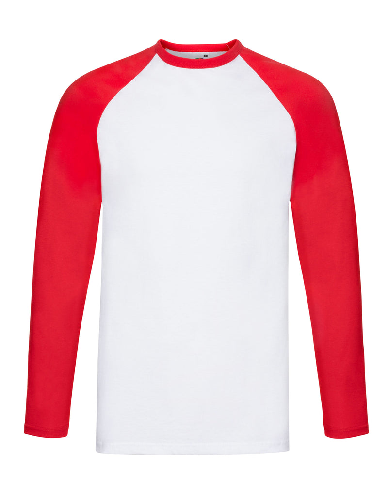 FOTL Men's Valueweight Long Sleeve Baseball T-Shirt 61028