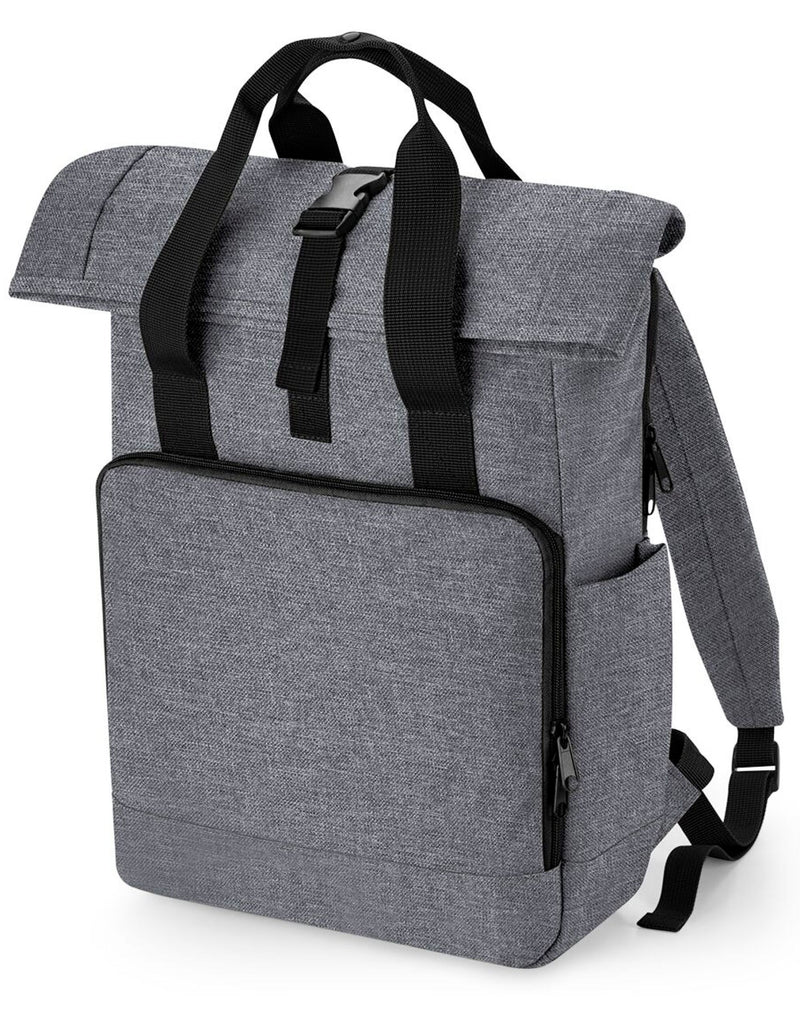 Bagbase Recycled Twin Handle Roll-Top Laptop Backpack BG118L