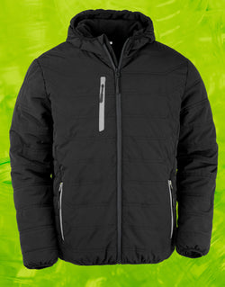 Result Genuine Recycled Black Compass Padded Winter Jacket R240X