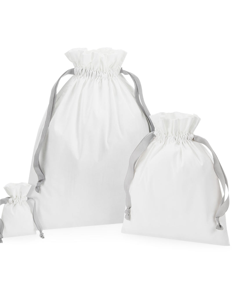 Westford Mill Cotton Bag with Ribbon Cord W121