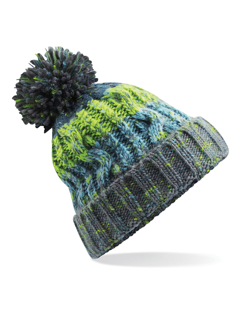 Beechfield  Corkscrew Pom Pom Beanie B486