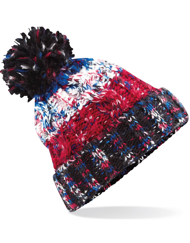 Beechfield  Corkscrew Pom Pom Beanie B486