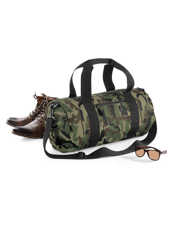 Bagbase Camo Barrel Bag BG173