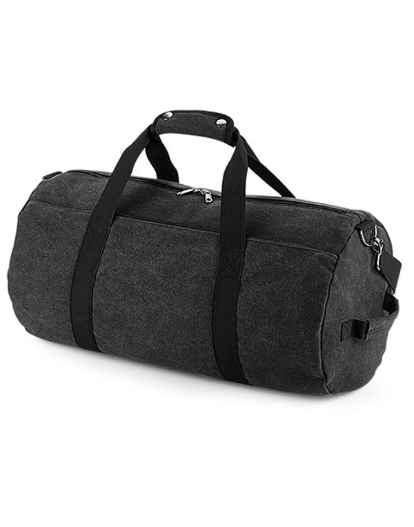 Bagbase Vintage Canvas Barrel Bag BG655