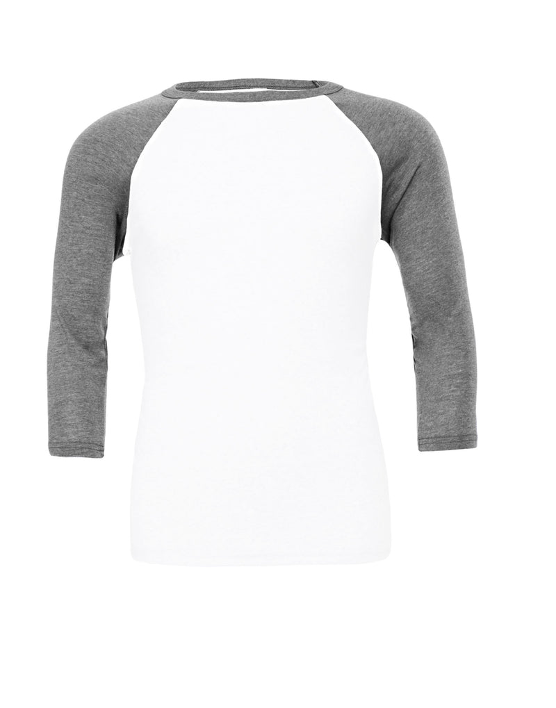 Bella Canvas Unisex 3/4 Sleeve Baseball Tee CA3200