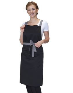 Dennys Cross Back Bib Apron
 DP130