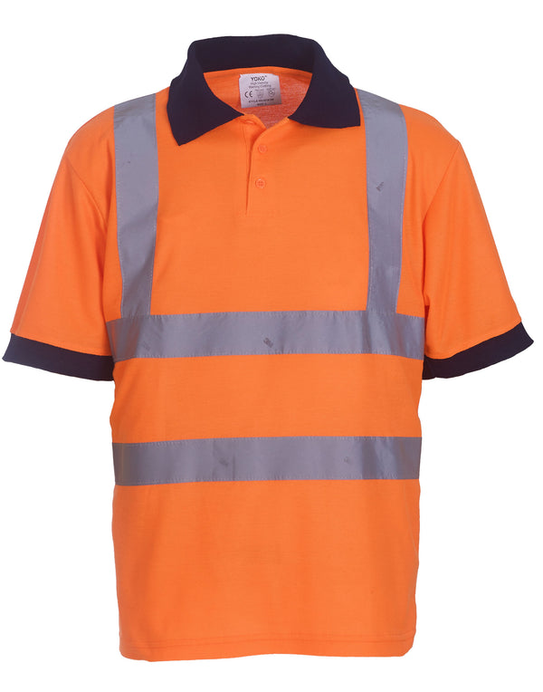 Yoko Hi-Vis Short Sleeve Polo Shirt HVJ210-3M