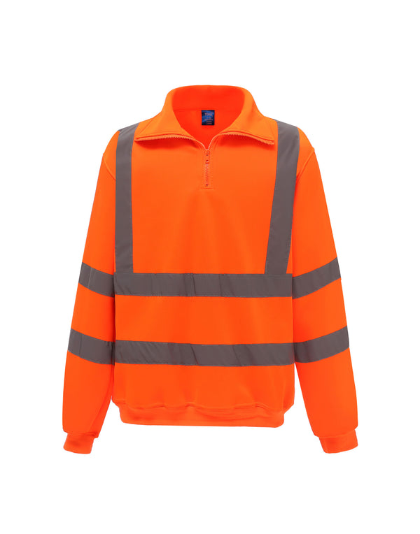 Yoko Hi-Vis 1/4 Zip Sweatshirt HVK06