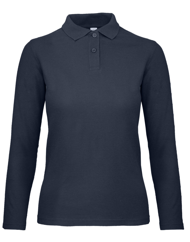 B&C Women's Long Sleeve Polo PWI13