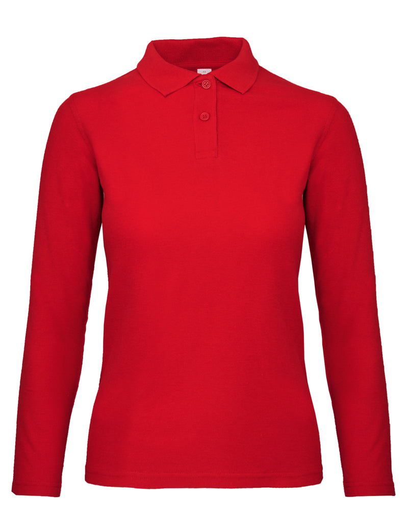 B&C Women's Long Sleeve Polo PWI13