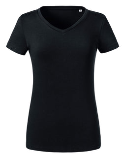 Russell Pure Organic Ladies' V-Neck T R103F