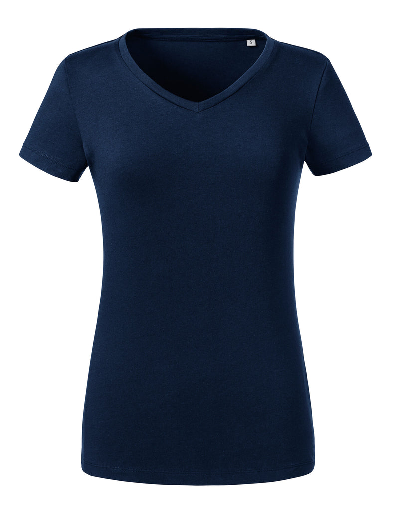 Russell Pure Organic Ladies' V-Neck T R103F