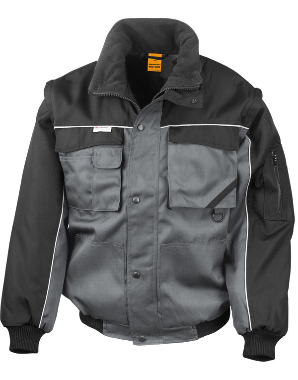 WORK-GUARD by Result Zip Sleeve Heavy Duty Jacket R71X