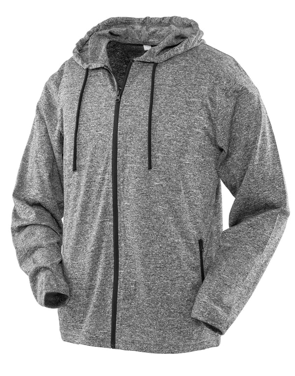 SPIRO FITNESS Men's Hooded Tee-Jacket S277M